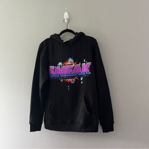 Sneak Energy Hoodie Graphic Print Pullover Fleece Size Small